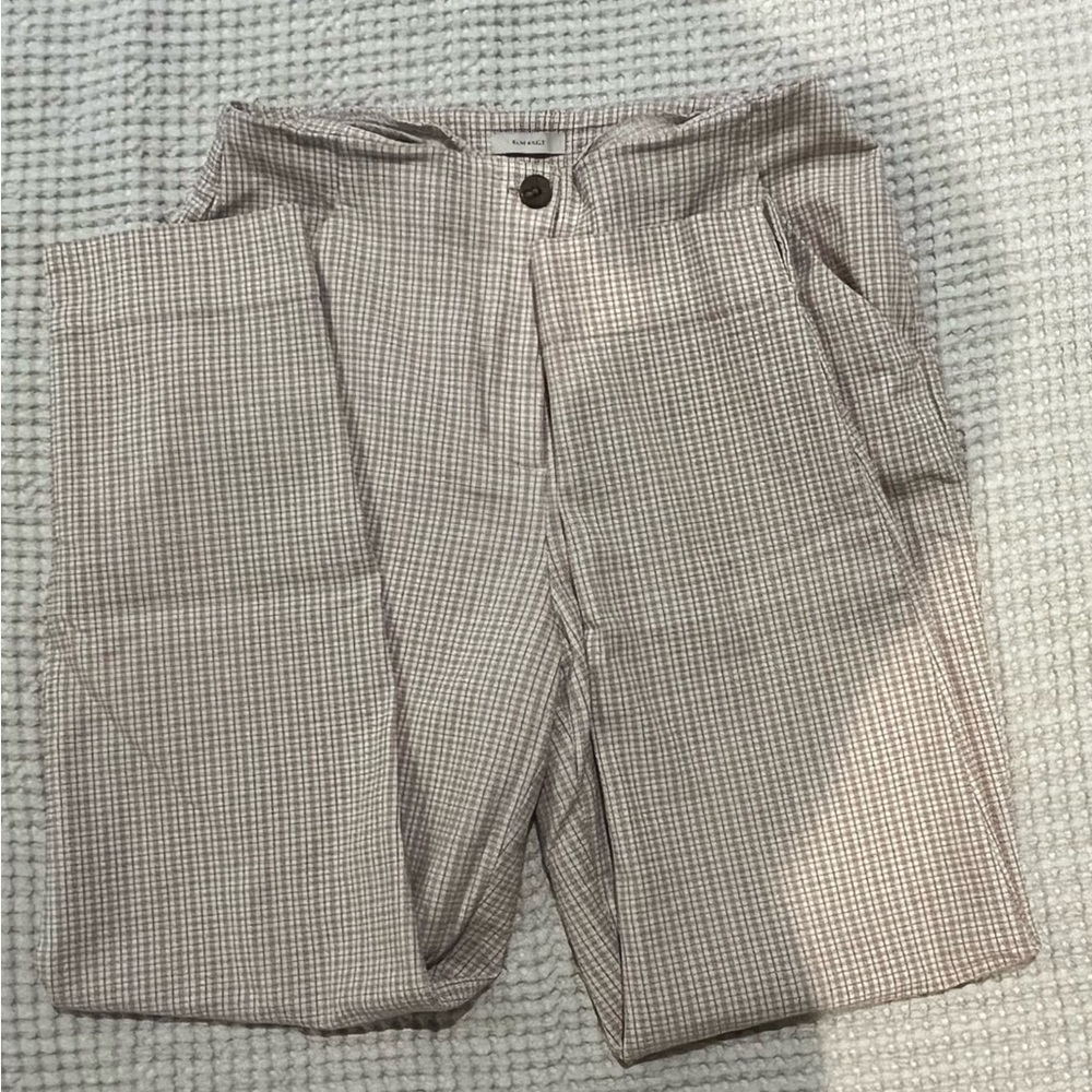 Worthington Men's Checkered Chinos - Beige
